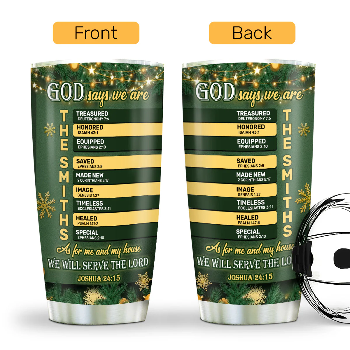 God Says We Are - Personalized Tumbler - Gift For Christmas TD118 - Image 2