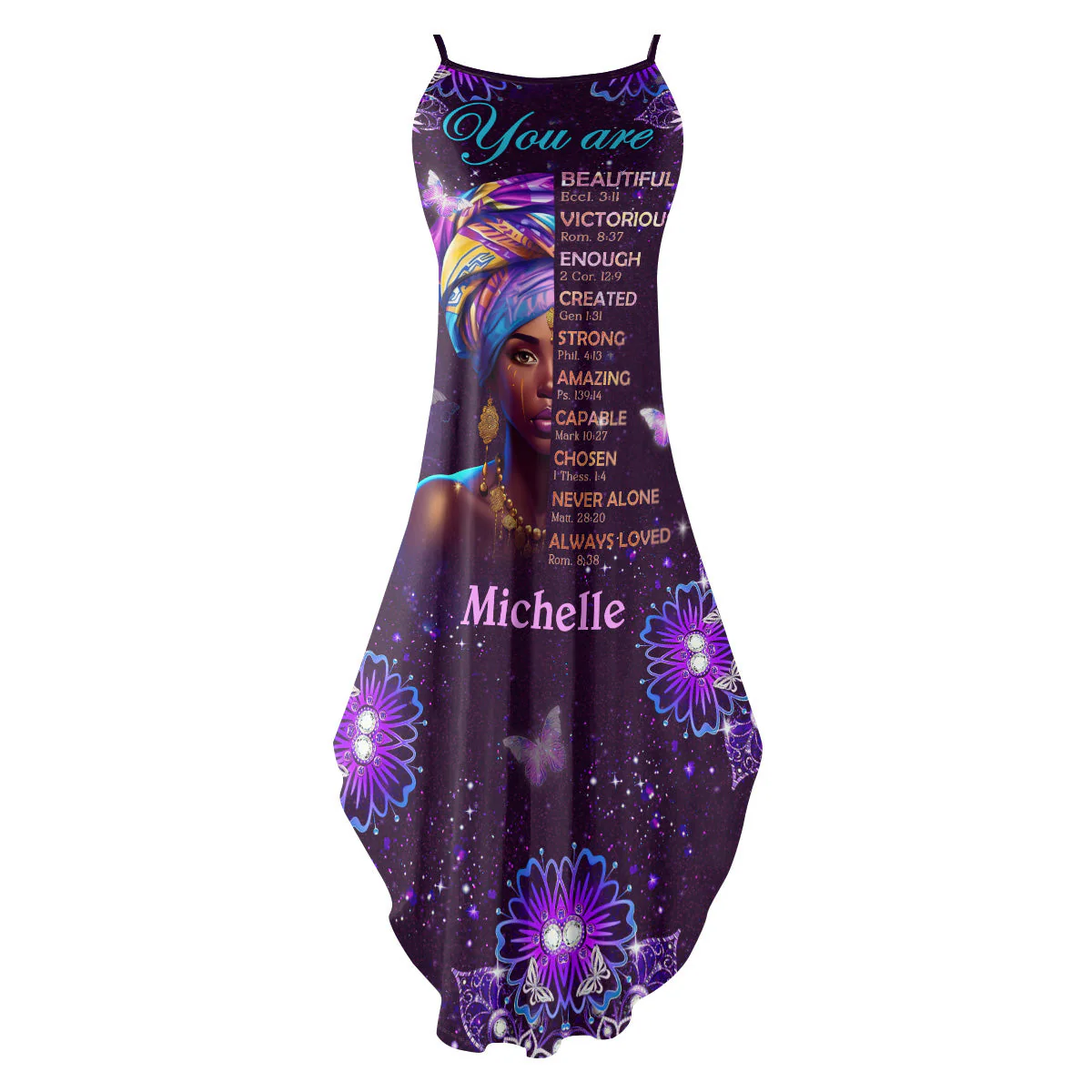 God Says You Are - Personalized Maxi Dress HN02 - Image 2
