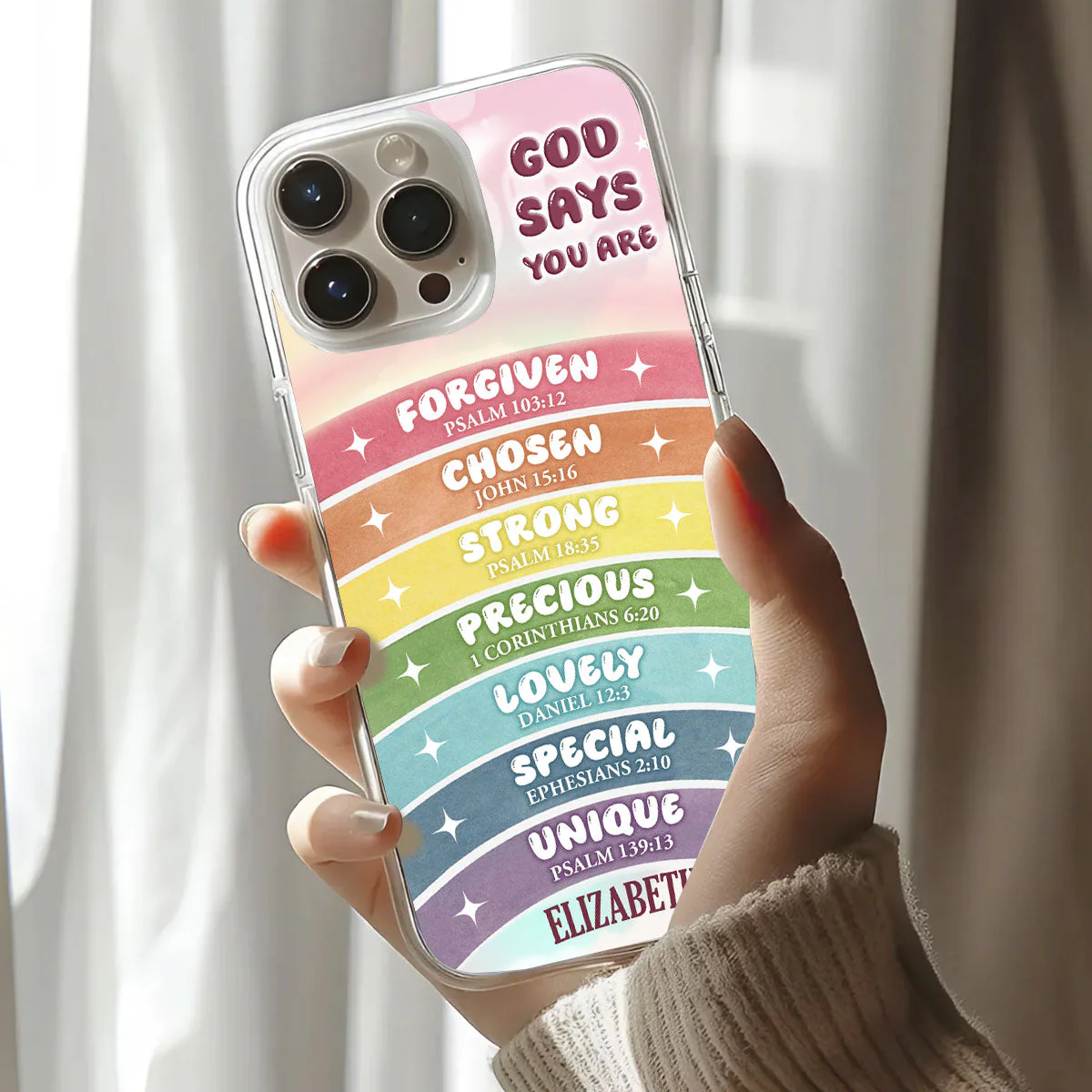 God Says You Are - Personalized Phone Case TD118 - Image 3