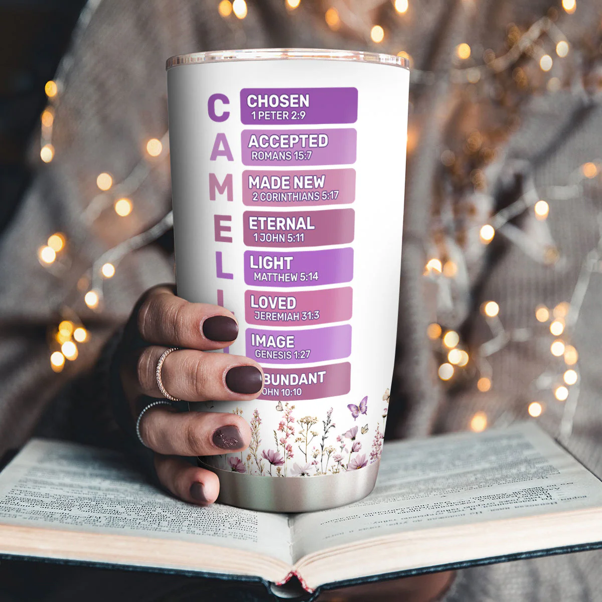Good Morning This Is God - Personalized Stainless Steel Tumbler HL128 - Image 3