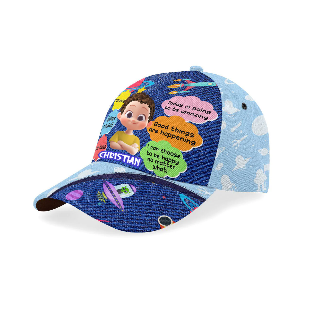 Good Things Are Happening - Personalized Classic Cap - Gift For Kids | GR29 HN02 - Image 2