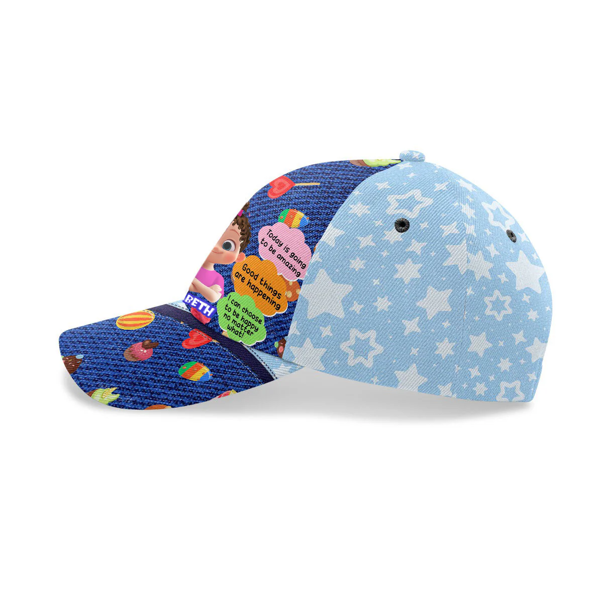 Good Things Are Happening - Personalized Classic Cap - Gift For Kids | GR29 HN02 - Image 3
