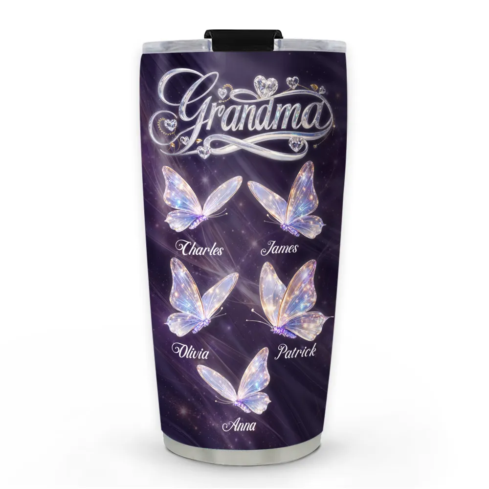 Grandma Love Her Grandkids - Personalized Tumbler - Gift For Mom, Grandma HN02