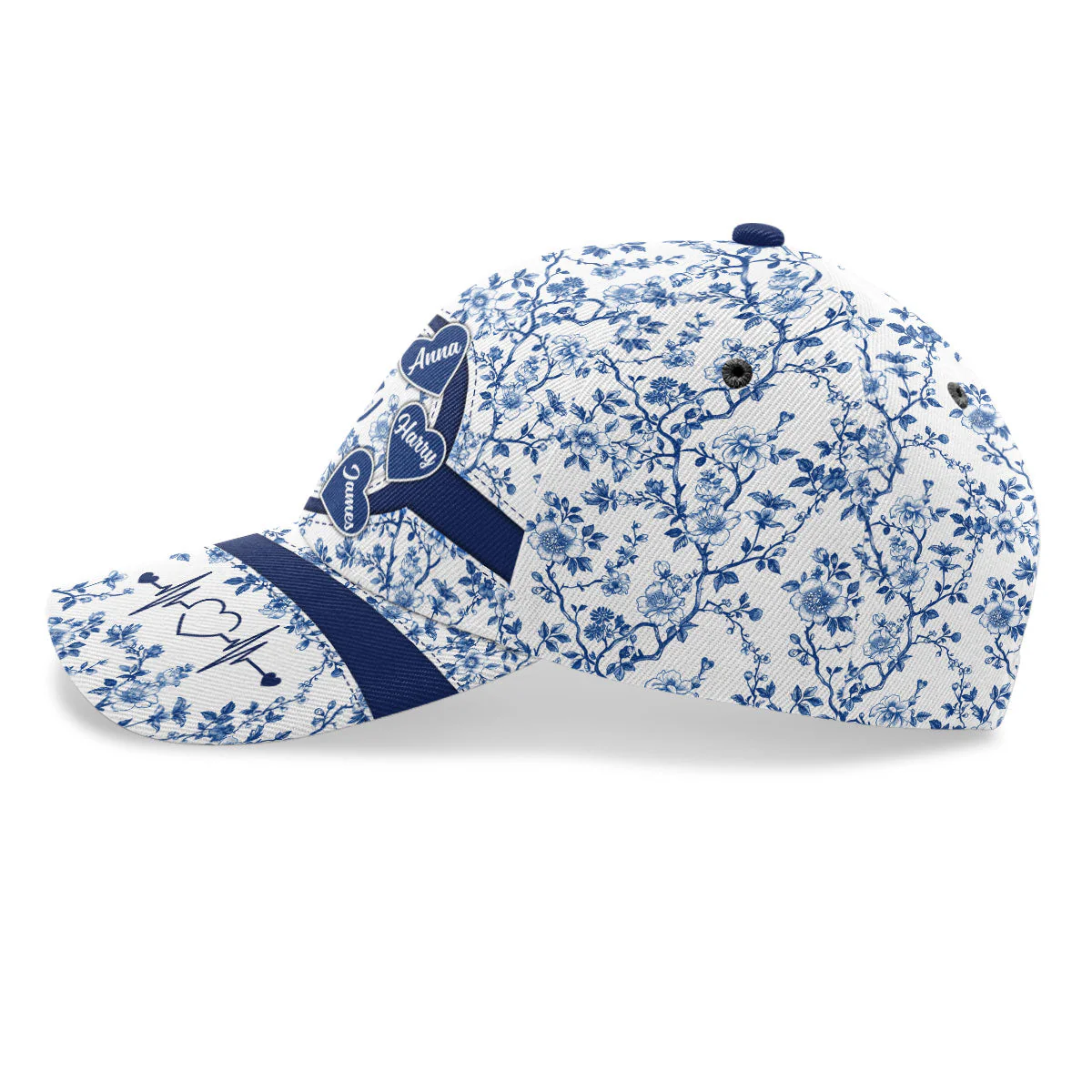 Grandma Mom Toile De Jouy - Personalized Classic Cap - Christian Gift For Grandma BA01 - Image 3