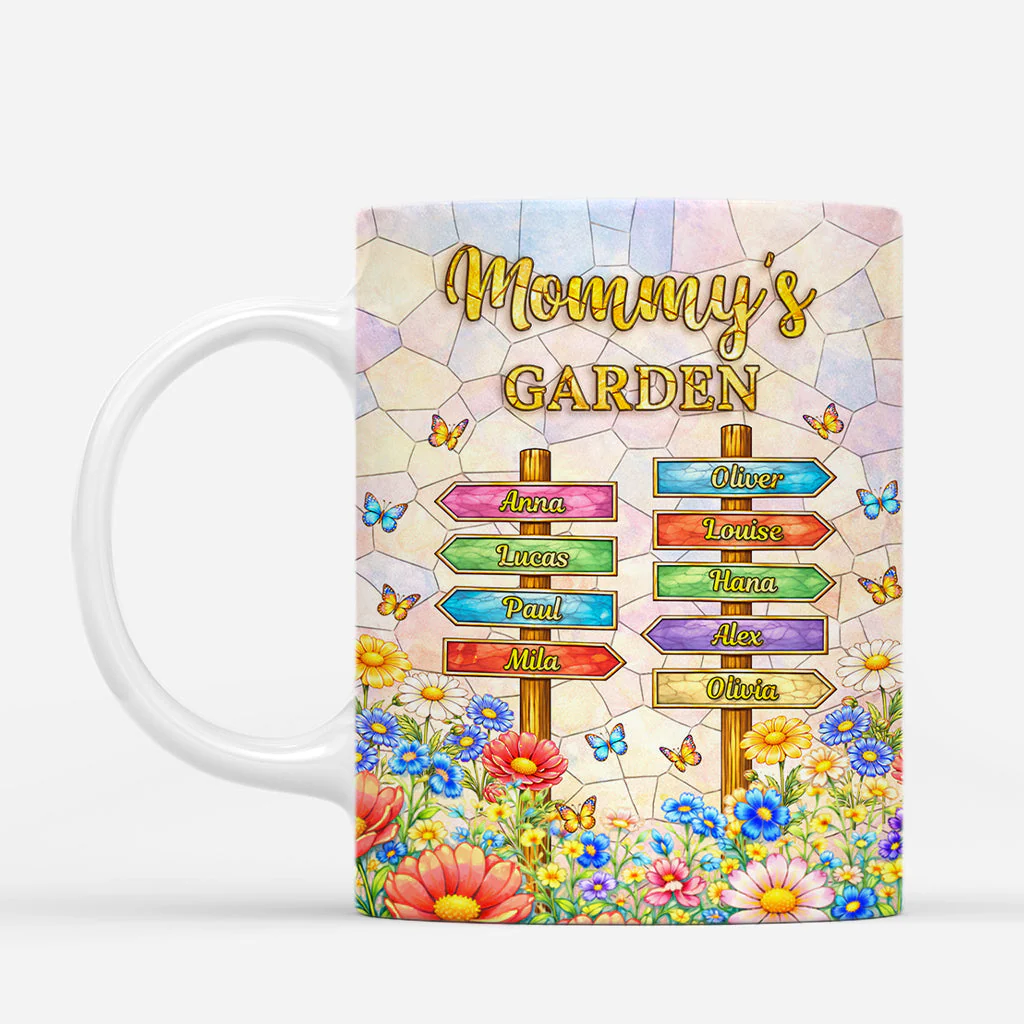 Grandma’s Garden - Personalized Accent Mug - Gift For Mom, Grandma HN02 - Image 2
