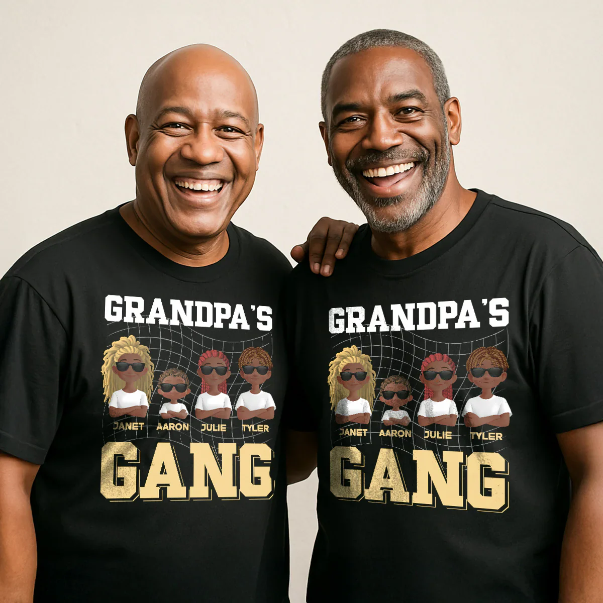 Grandpa’s Gang Shirt With Grandkids’ Names - Custom Funny T-Shirt - Gift For Grandpa, Father's Day | GR29 HD95 - Image 4