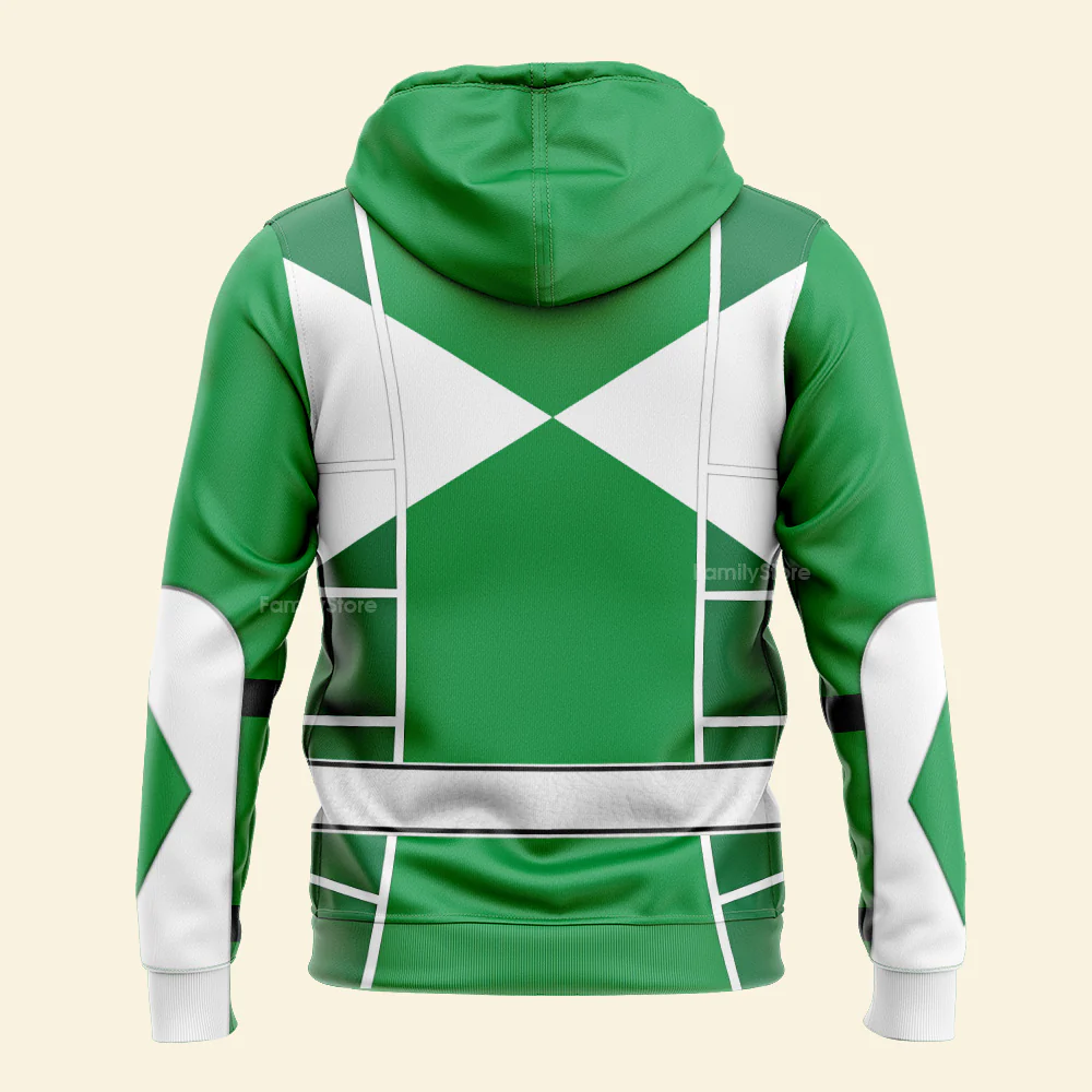 Green Ranger Mighty Morphin Cosplay - Hoodie Set, Sweatshirt, Sweatpants PRHS92 - Image 5