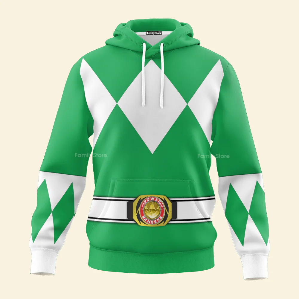 Green Ranger Mighty Morphin The Movie (1995) C1 - Hoodie Set, Sweatshirt, Sweatpants PRHS84 - Image 2