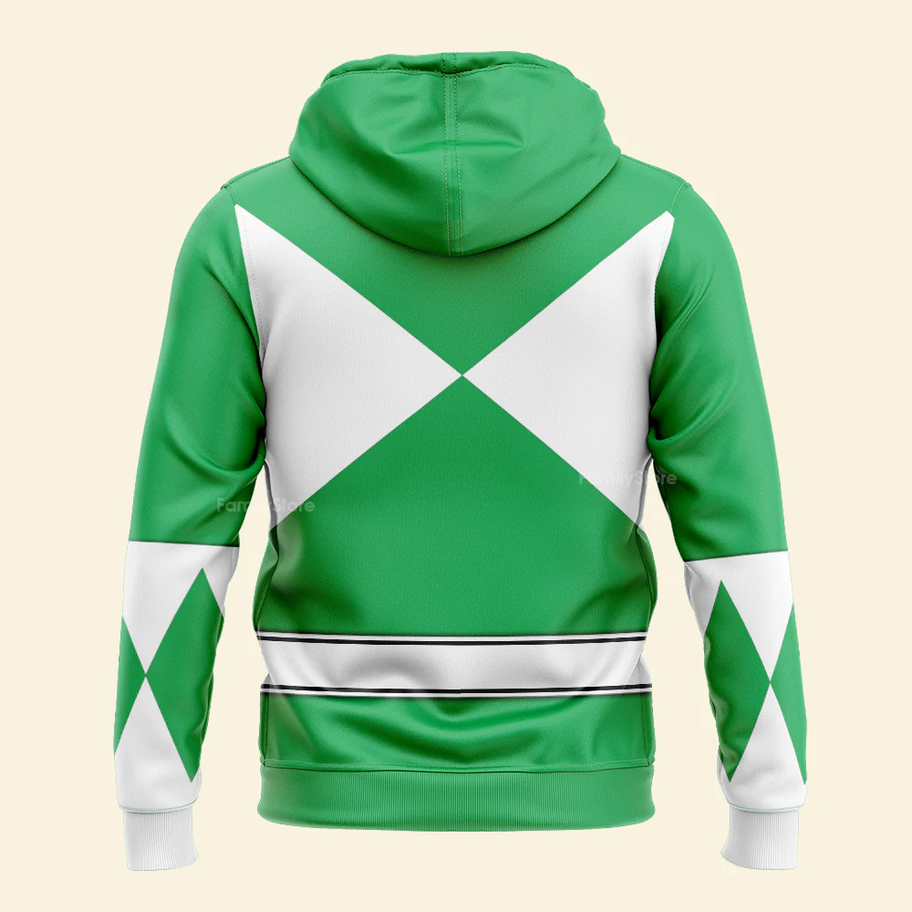 Green Ranger Mighty Morphin The Movie (1995) C1 - Hoodie Set, Sweatshirt, Sweatpants PRHS84 - Image 5