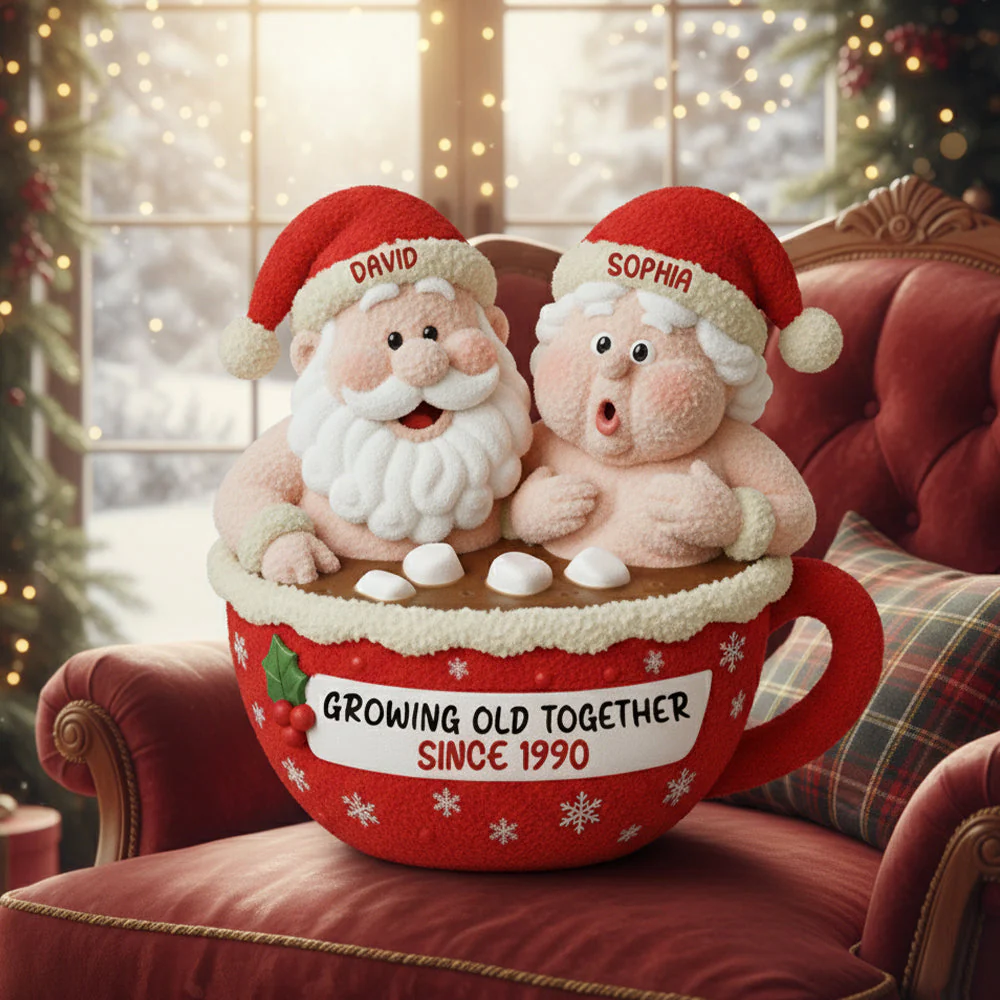 Growing Old Together - Personalized Custom Shape Pillow - Christmas Gift For Old Couple HH01