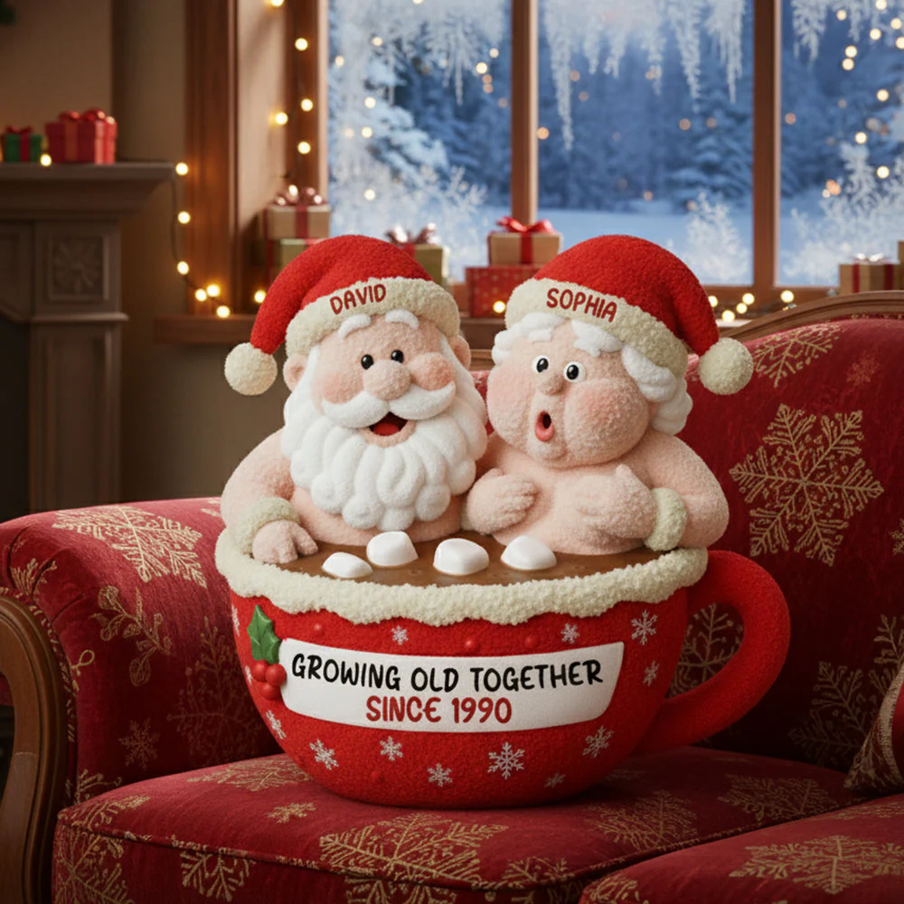Growing Old Together - Personalized Custom Shape Pillow - Christmas Gift For Old Couple HH01 - Image 3