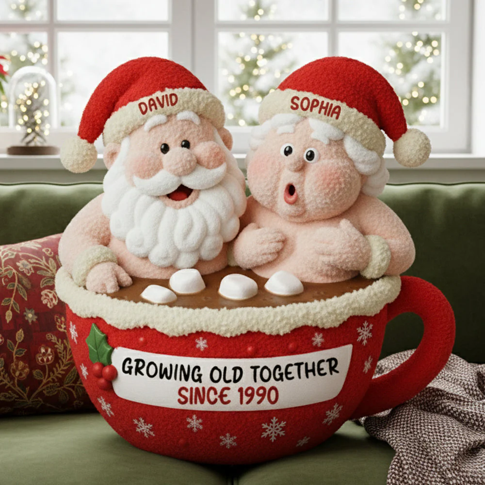 Growing Old Together - Personalized Custom Shape Pillow - Christmas Gift For Old Couple HH01 - Image 4