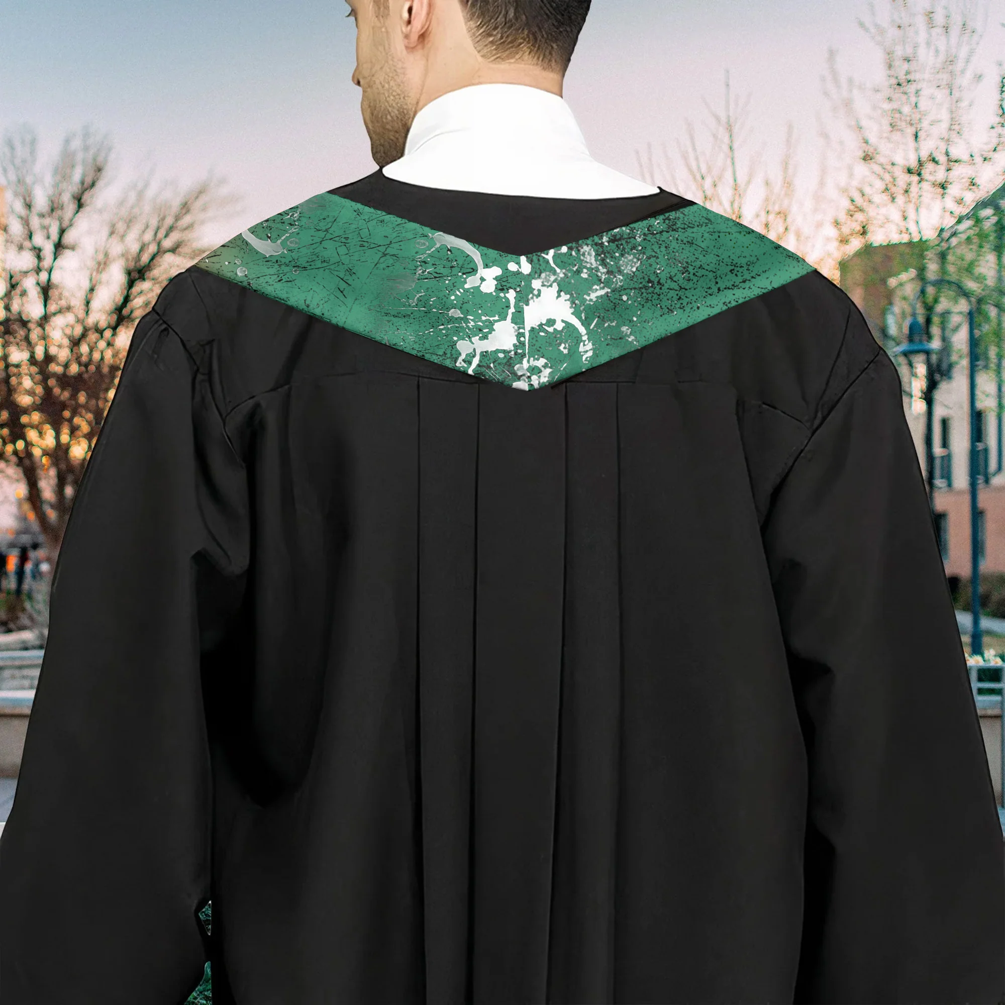 Grunge Graduation - Personalized Graduation Stoles - Graduation Gift, Senior Gift | Custom Photo NH96 - Image 4