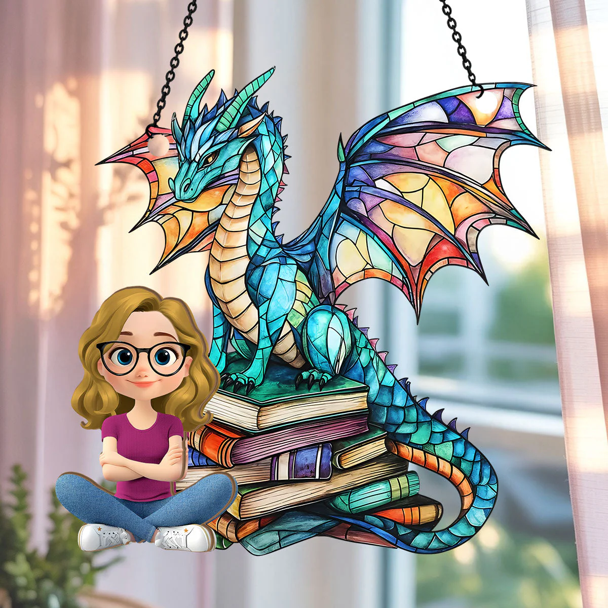 Guardian Of The Banned - Personalized Window Hanging Suncatcher | CLP15.Ver1 - Image 3
