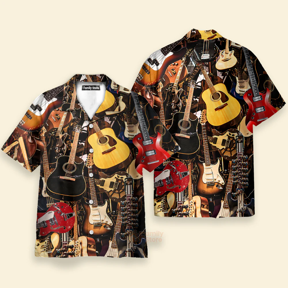 Guitar Music You Can Have Guitar Hawaiian Shirt - Image 3
