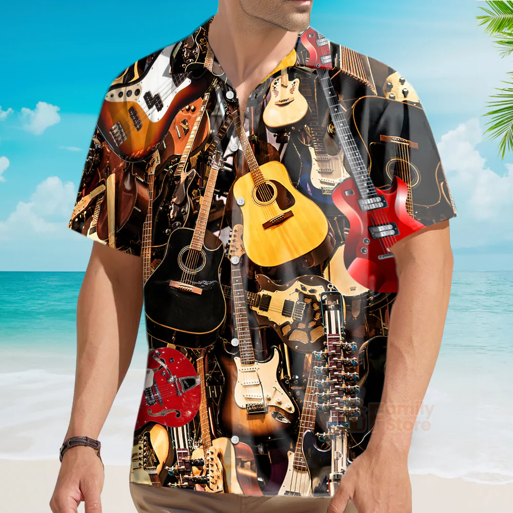Guitar Music You Can Have Guitar Hawaiian Shirt - Image 4