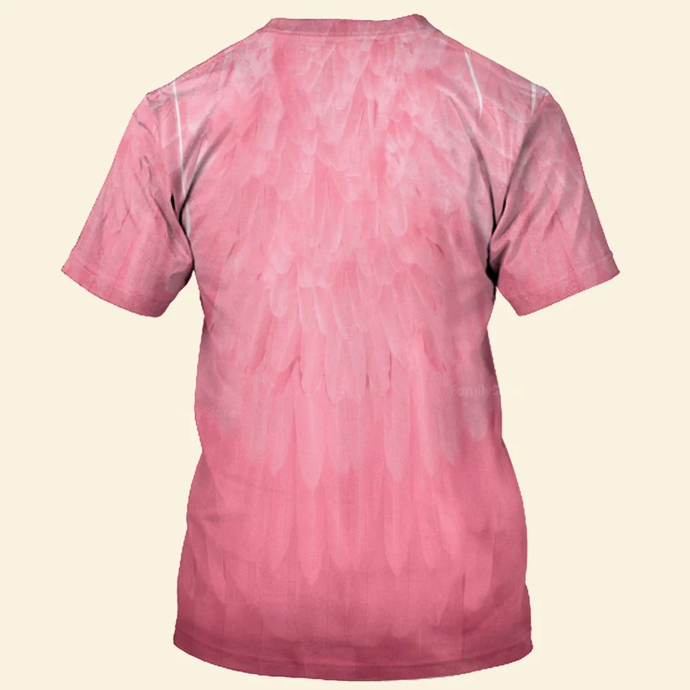 Halloween Costume Flamingo Costume Adult T-Shirt - Image 2