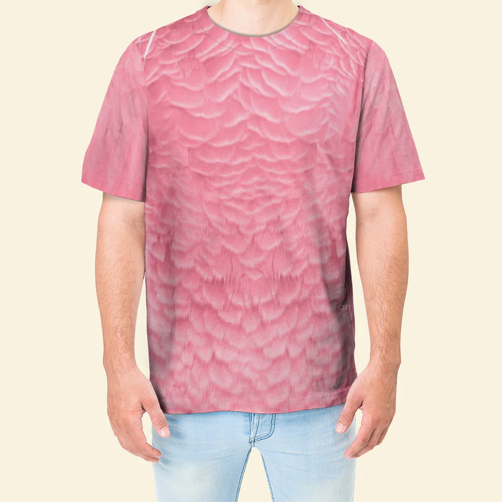 Halloween Costume Flamingo Costume Adult T-Shirt - Image 4