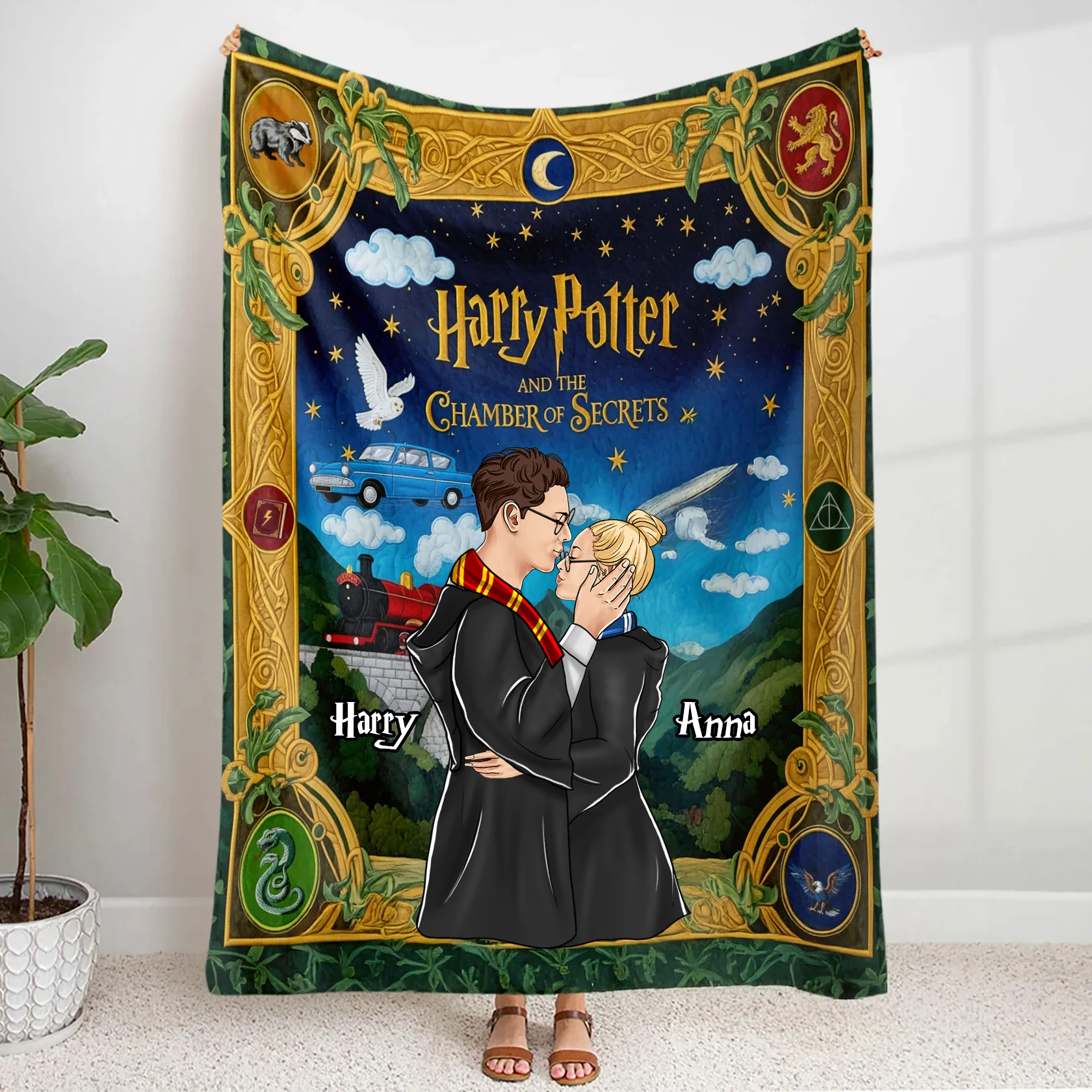 Hapo And The Chamber Of Secrets - Personalized Blanket - Christmas Gift For Couple | CL20 HH01