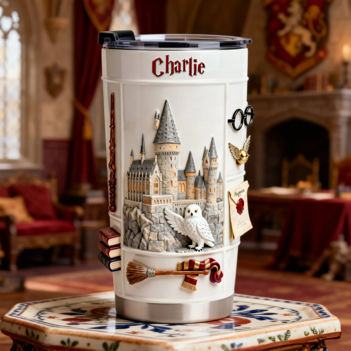 HaPo Wizard And Witch Magic Castle - Personalized Tumbler - Gift For Movie Fans NL122
