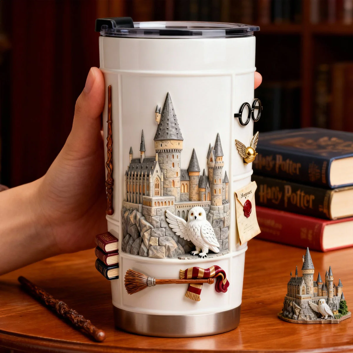 HaPo Wizard And Witch Magic Castle - Personalized Tumbler - Gift For Movie Fans NL122 - Image 3