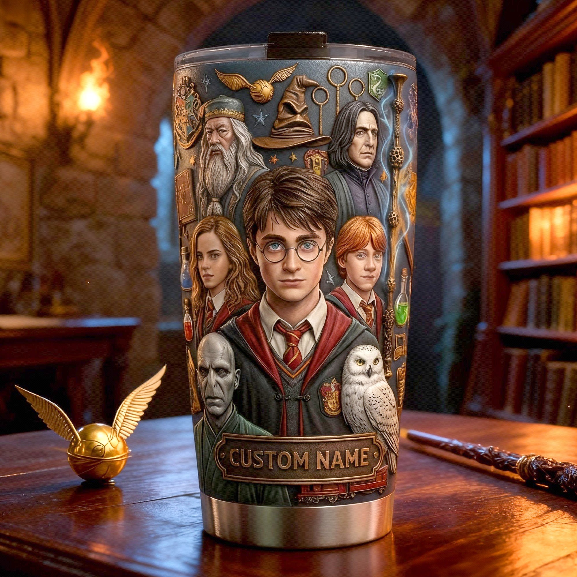 HaPo Wizard And Witch - Personalized Tumbler - Gift For Movie Fans NL122 - Image 2