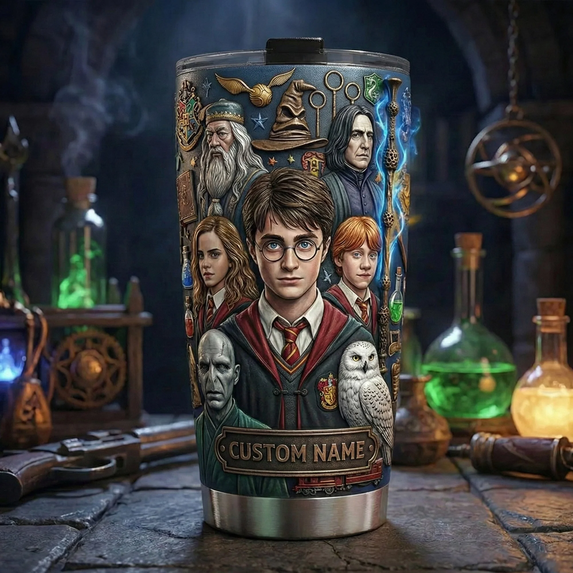 HaPo Wizard And Witch - Personalized Tumbler - Gift For Movie Fans NL122 - Image 3
