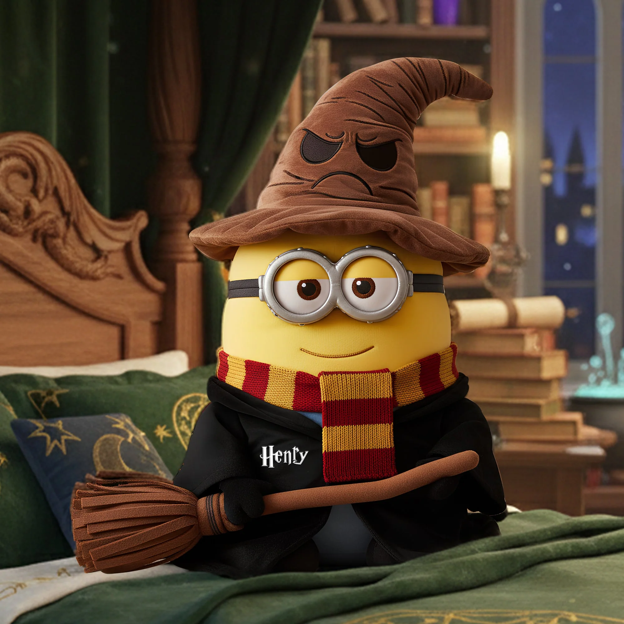 HaPo x Yellow Monster Magical Character- Personalized Custom Shape Pillow - Christmas Gift For Fan Movies HH01 - Image 4
