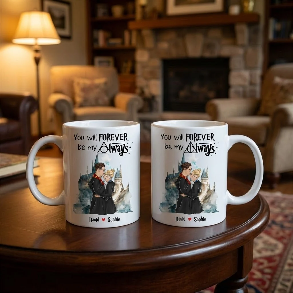 HaPo You Will Forever Be My Always - Personalized White Mug - Gift For Couple | CL20 HH01 - Image 2