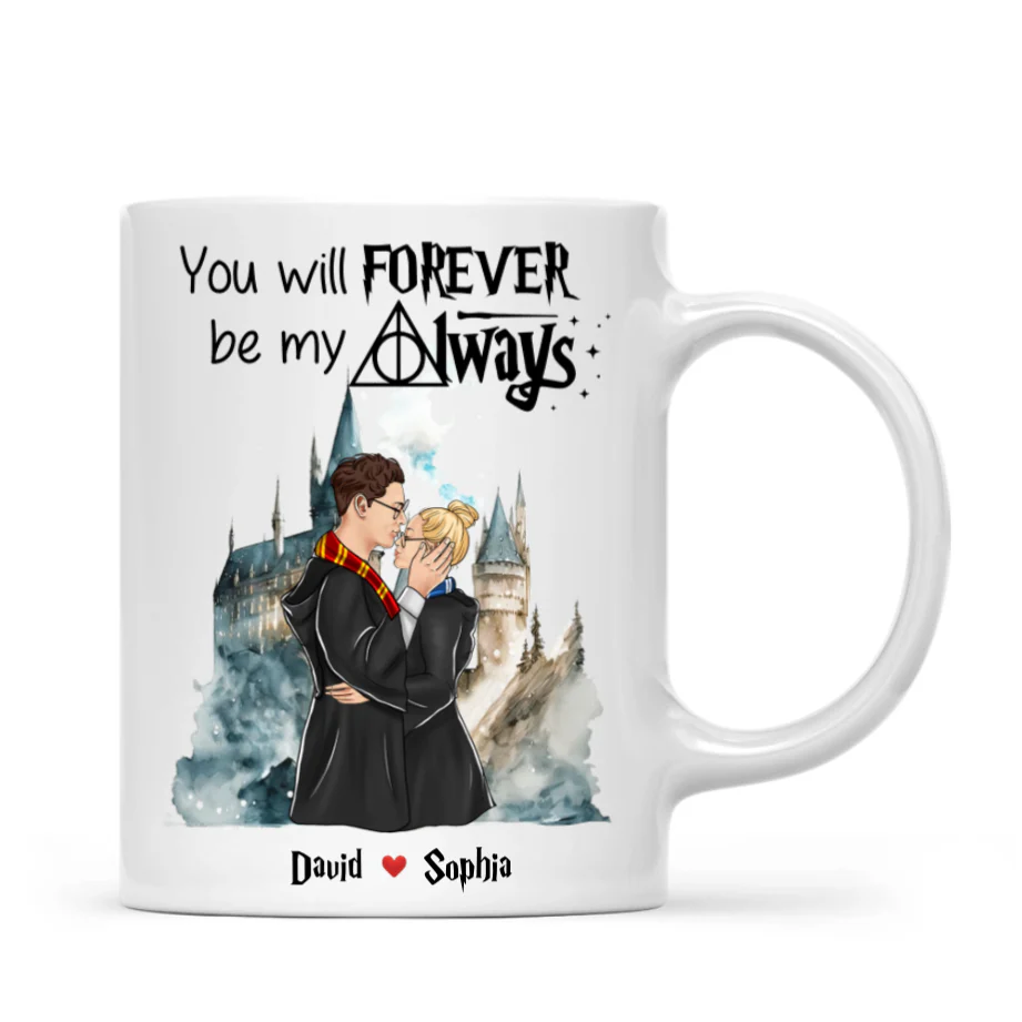 HaPo You Will Forever Be My Always - Personalized White Mug - Gift For Couple | CL20 HH01 - Image 4