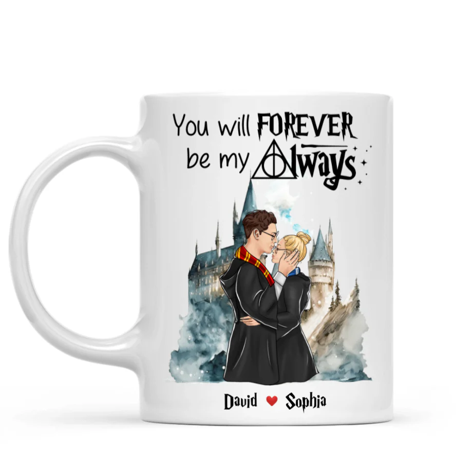 HaPo You Will Forever Be My Always - Personalized White Mug - Gift For Couple | CL20 HH01 - Image 5
