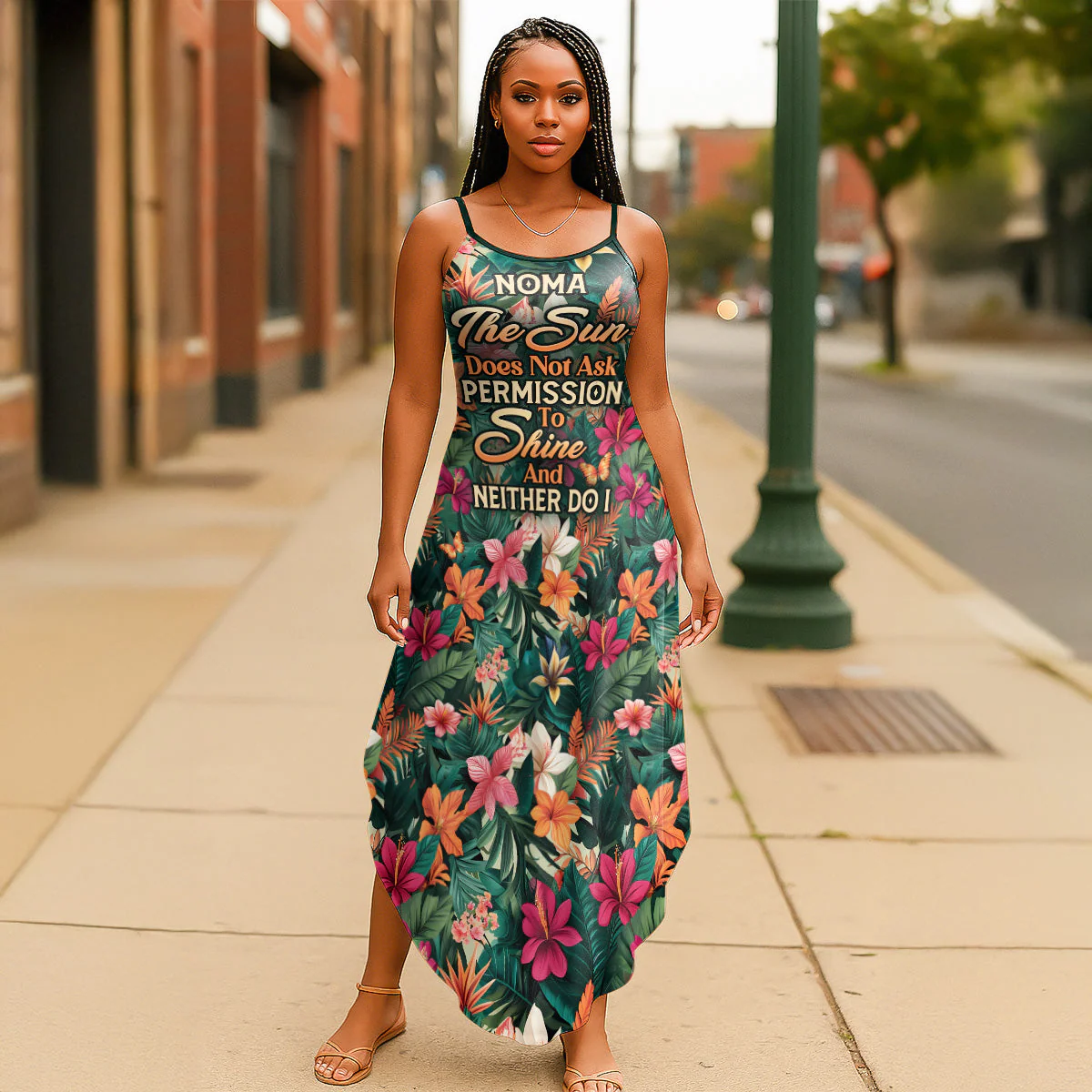 HD95 | The Sun Does Not Ask Permission To Shine - Personalized Maxi Dress - Gift For Women CU5080402 - Image 6