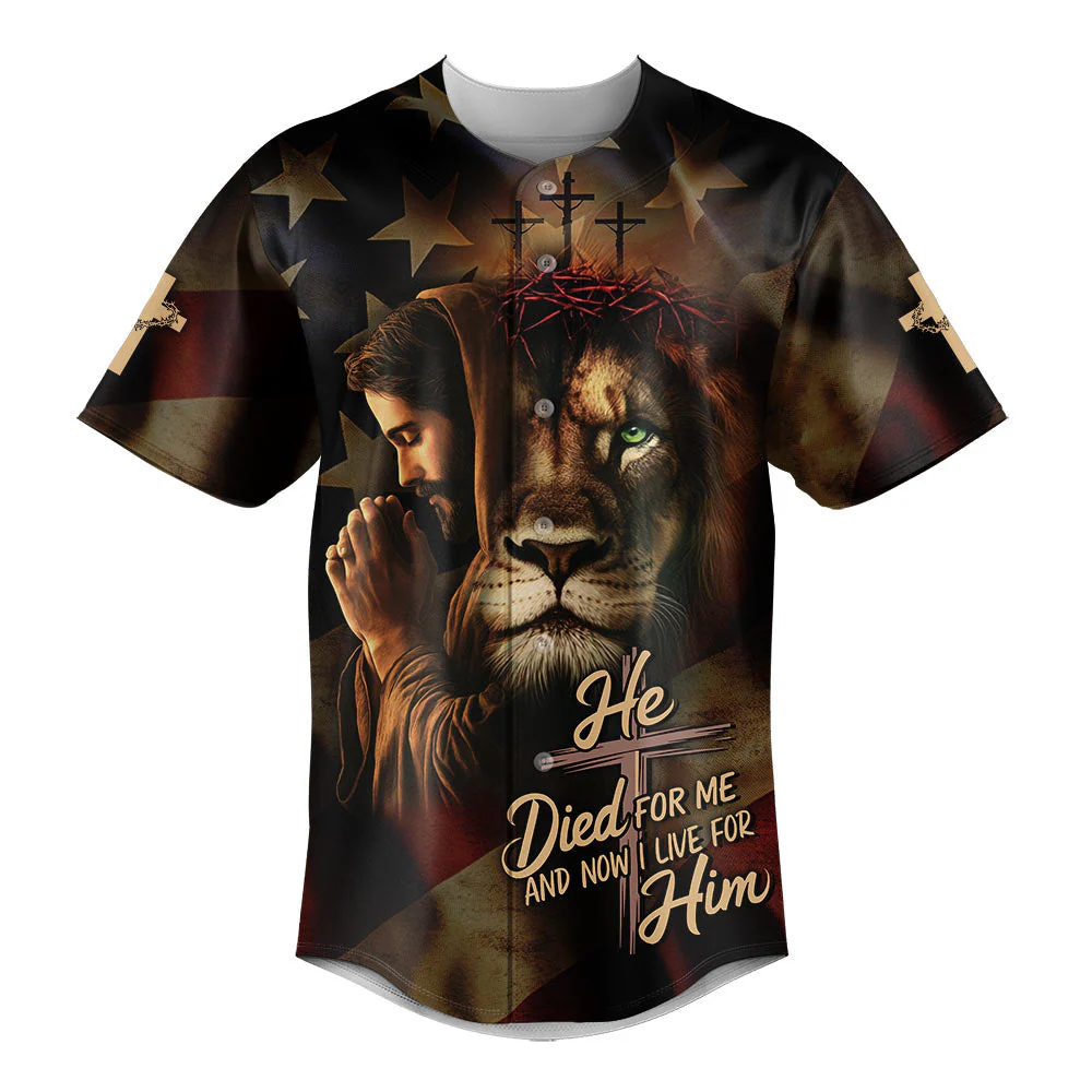 He Died For Me And Now I Live For Him Baseball Jersey Bundle - Image 3