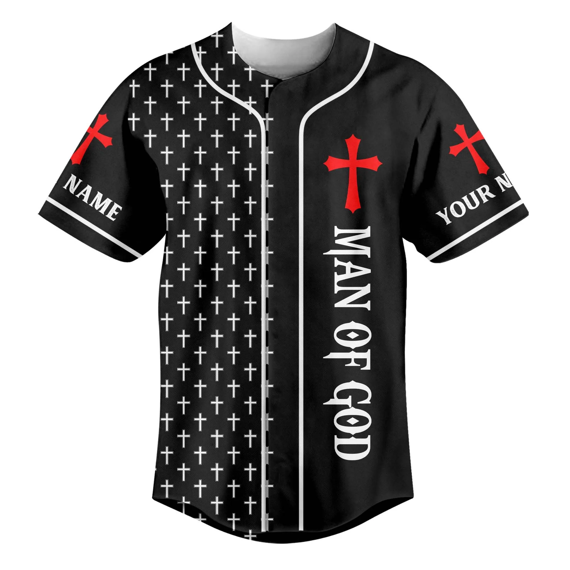 He Died For Me Custom Name Baseball Jersey - Christant Gift For Him - Image 2