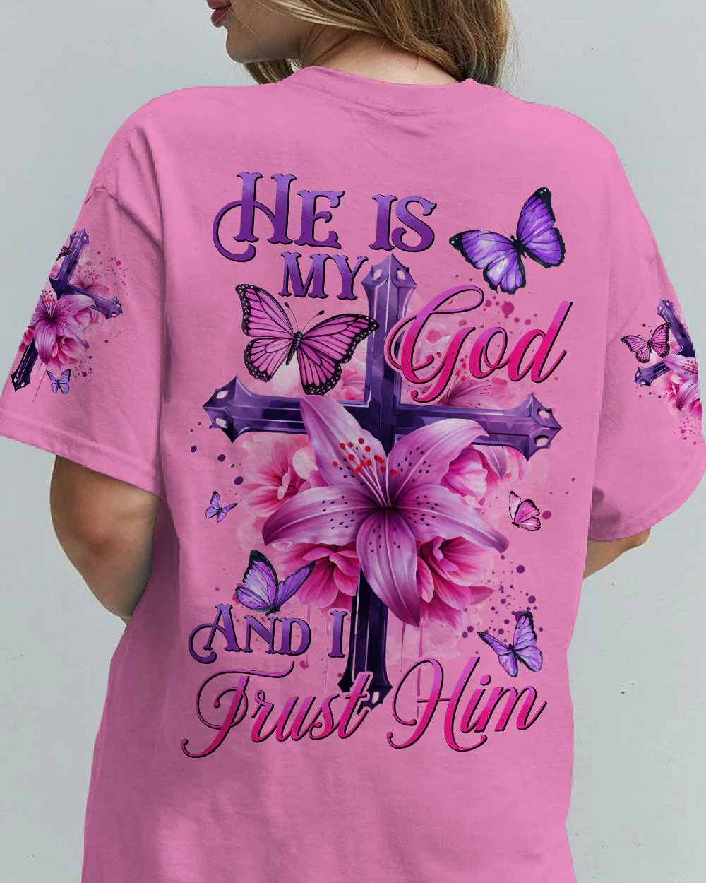 He Is My God And I Trust Him Women's All Over Print Shirt - hi0605242
