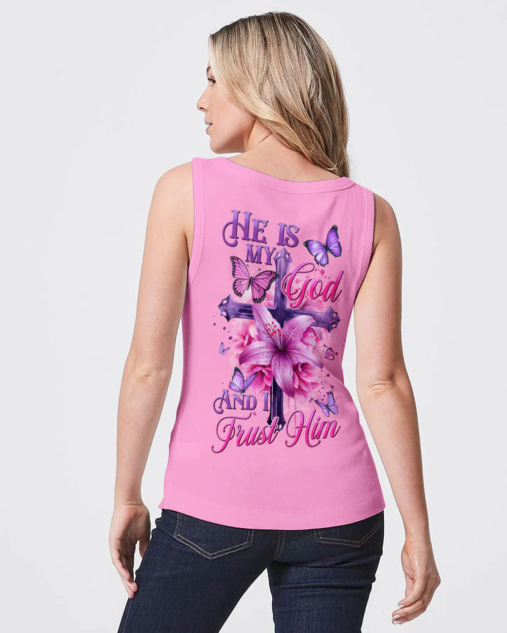 He Is My God And I Trust Him Women's All Over Print Shirt - hi0605242 - Image 12