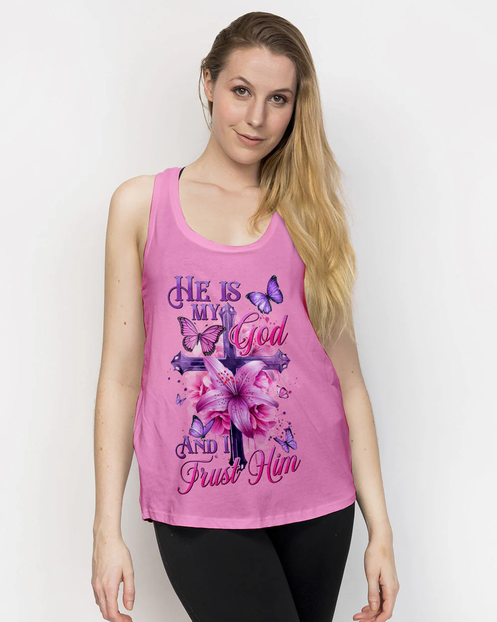 He Is My God And I Trust Him Women's All Over Print Shirt - hi0605242 - Image 14