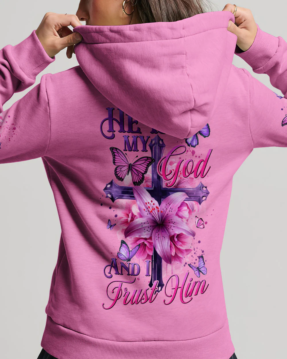 He Is My God And I Trust Him Women's All Over Print Shirt - hi0605242 - Image 6
