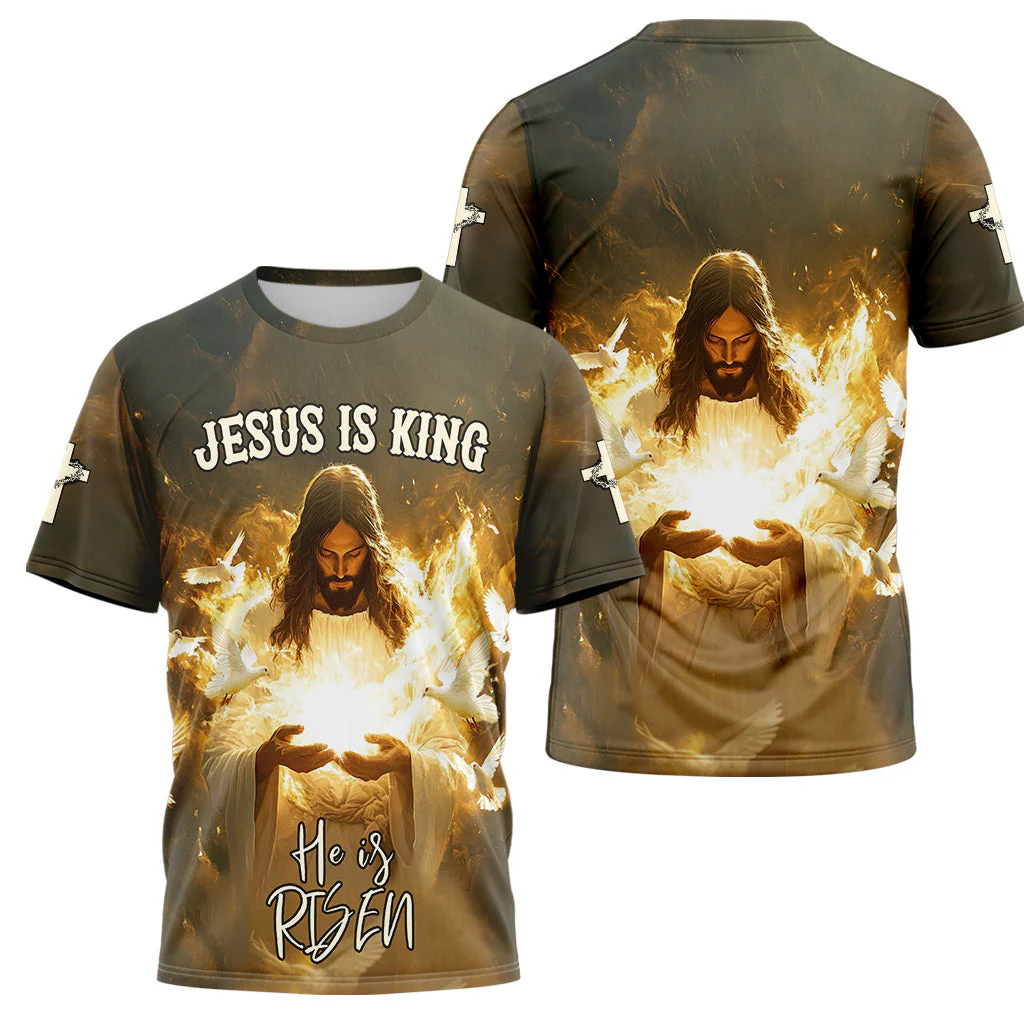 He Is Risen 3D TShirt - Image 3