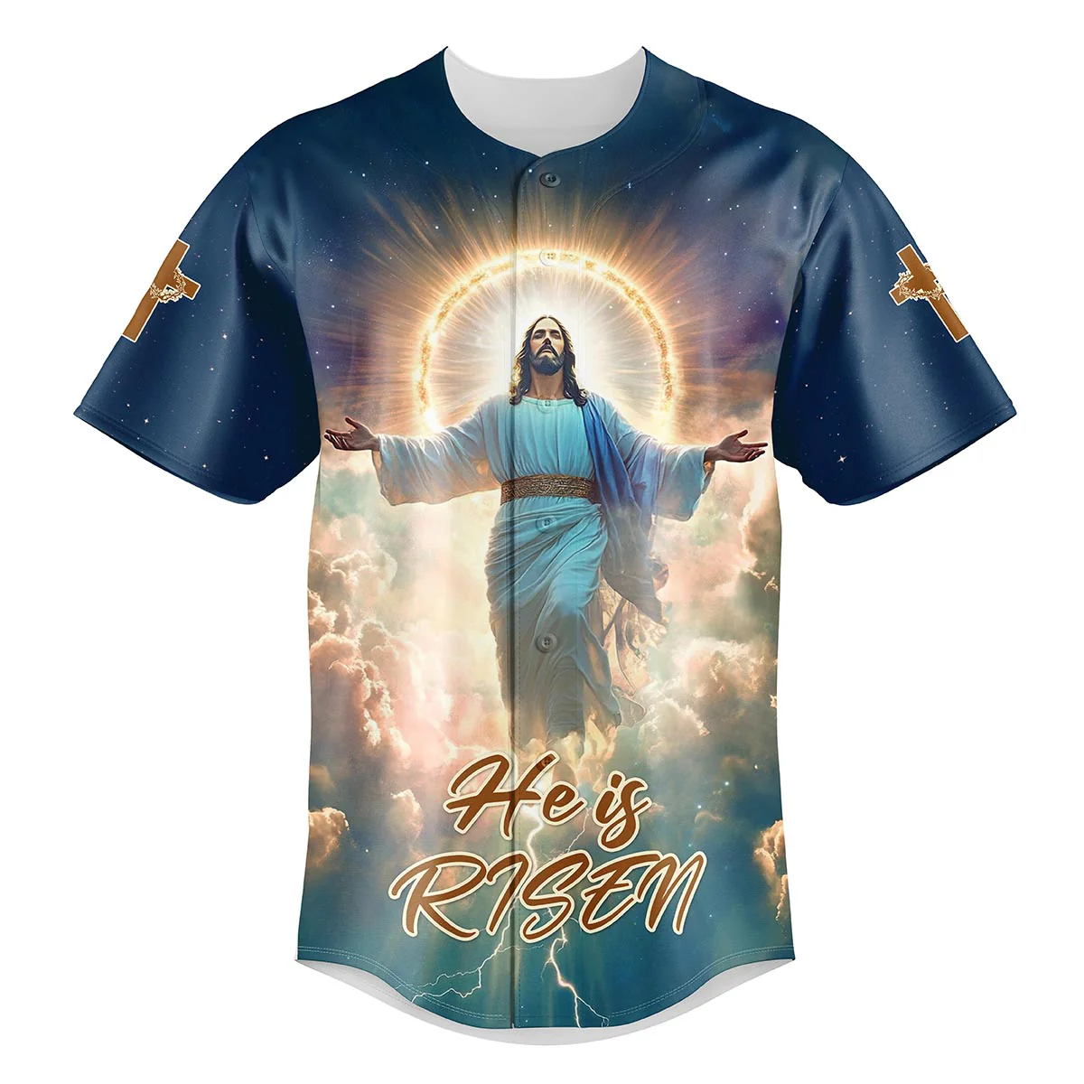 He Is Risen Ascension Glory Baseball Jersey Bundle - Image 3