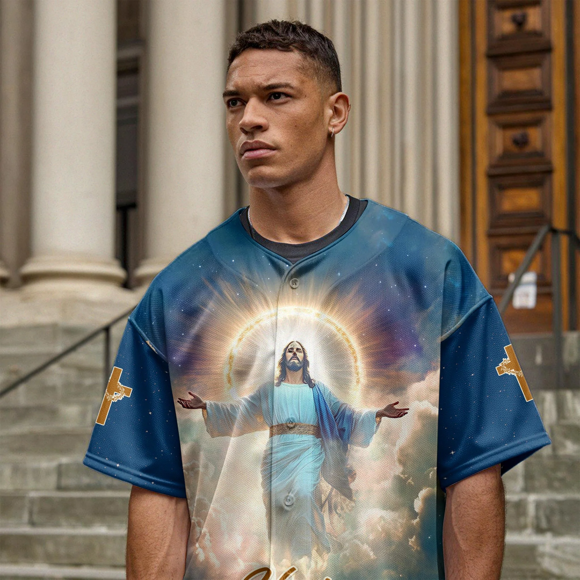 He Is Risen Ascension Glory Baseball Jersey Bundle - Image 7