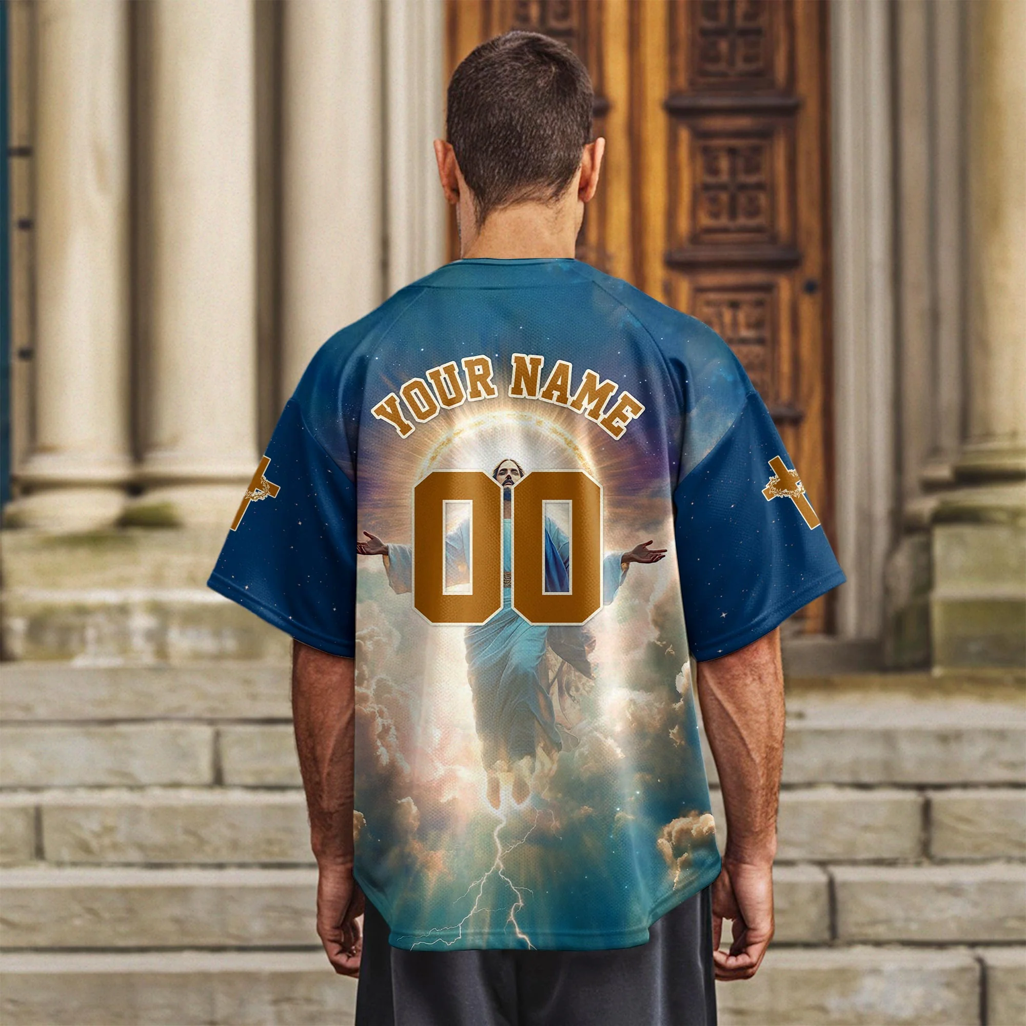 He Is Risen Ascension Glory Baseball Jersey Bundle - Image 8