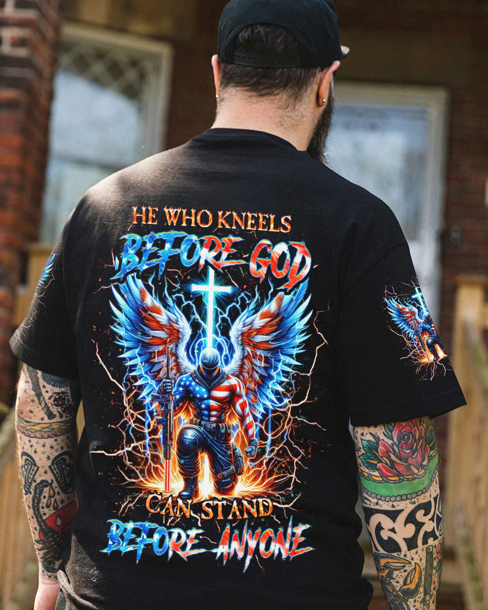 He Who Kneels Before God Warrior Men's All Over Print Shirt - Yhhn0205241 - Image 10