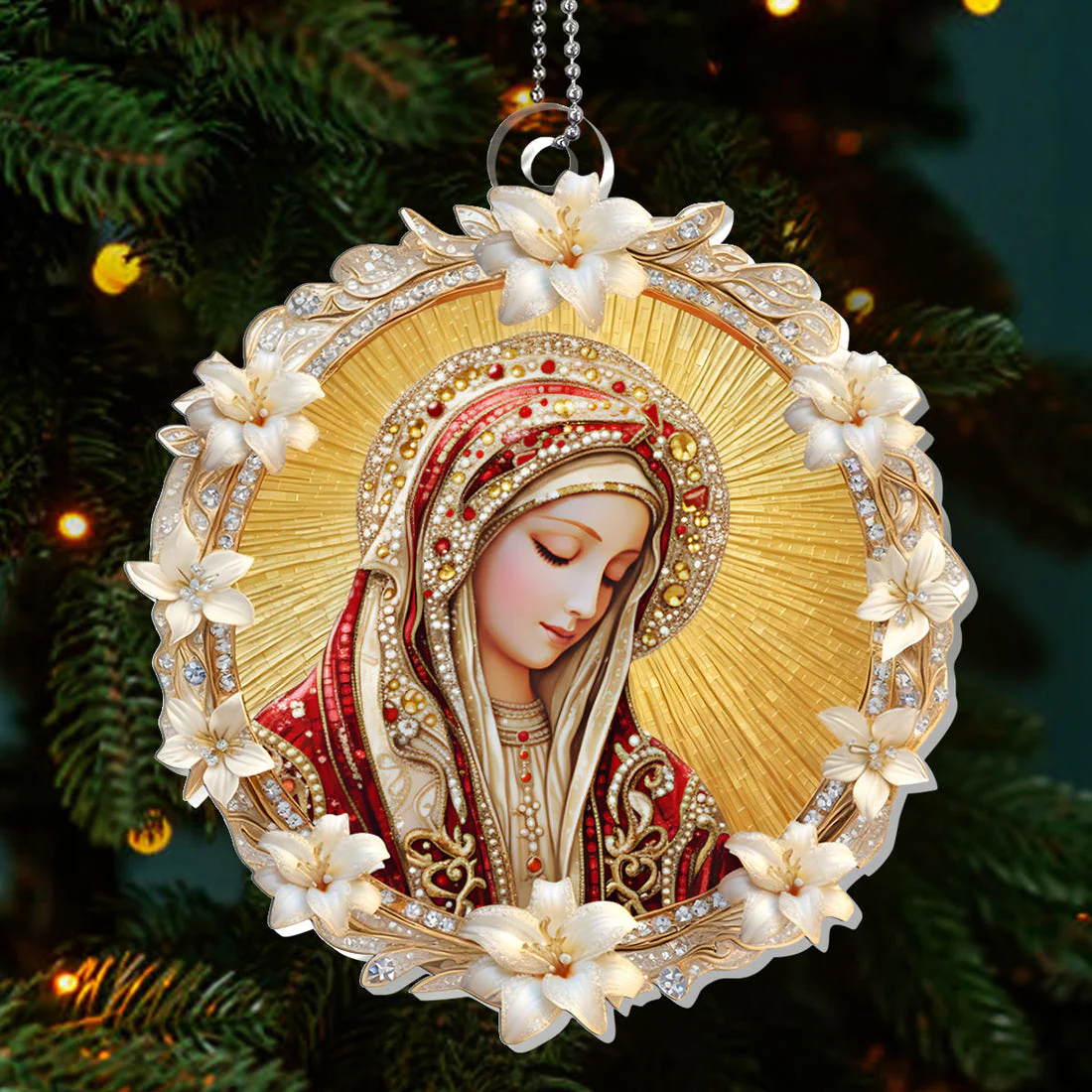 Heavenly Grace - 1-Layer Acrylic Ornament - Gift For Her, For Christmas HL128 - Image 3