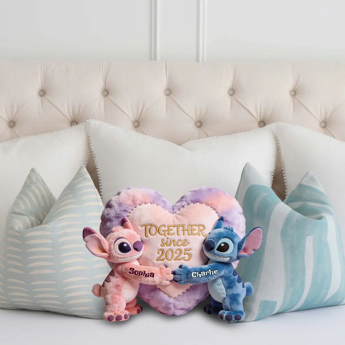 Sti Together Since 2025 - Personalized Custom Shape Pillow - Gift For Couple, Fan Movies HH01 - Image 3
