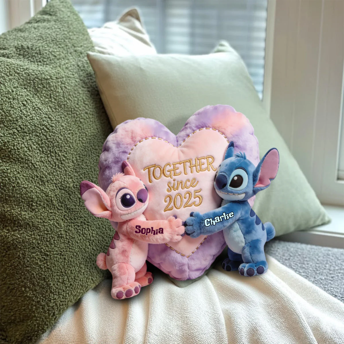 Sti Together Since 2025 - Personalized Custom Shape Pillow - Gift For Couple, Fan Movies HH01 - Image 5