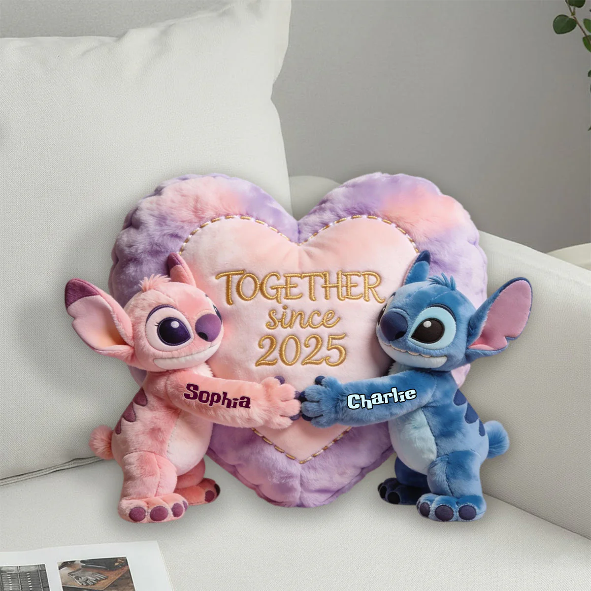 Sti Together Since 2025 - Personalized Custom Shape Pillow - Gift For Couple, Fan Movies HH01 - Image 7