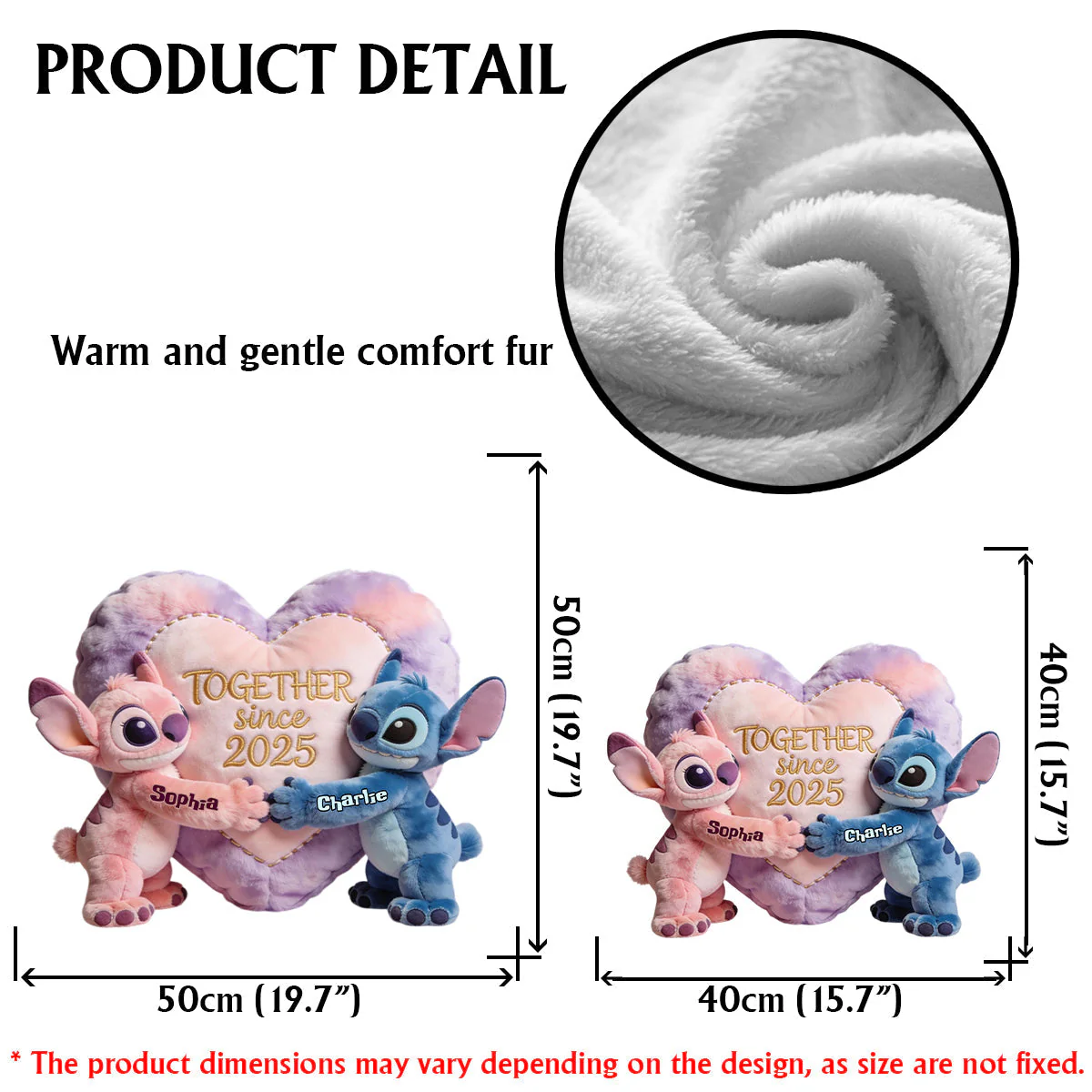 Sti Together Since 2025 - Personalized Custom Shape Pillow - Gift For Couple, Fan Movies HH01 - Image 8
