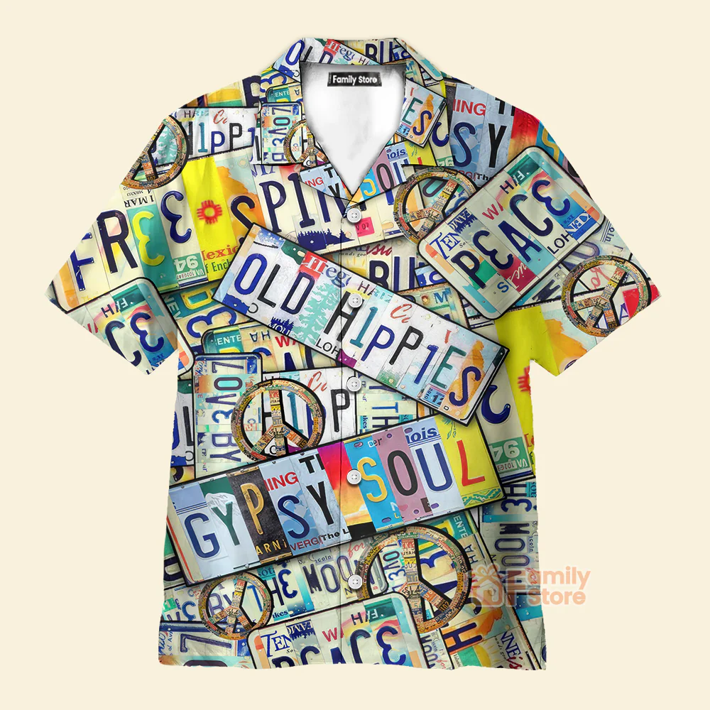 Hippie Spirit Peace Old Style - Hawaiian Shirt