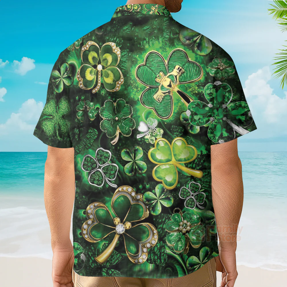 Irish Pride Happy St Patricks Day Hawaiian Aloha Hawaii Shirts - Image 4